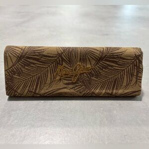 MAUI JIM Eyeglasses Sunglasses Palm Trees Brown Triangle Hard Flap Case ONLY